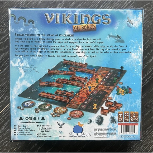 Vikings On Board 2016 Blue Orange Board Game, New and Sealed - Picture 2 of 9